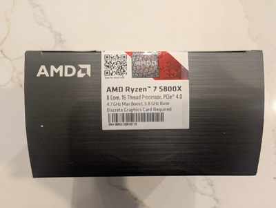 Buy AMD Ryzen 7 5800X Processor (4.7GHz, 8 Cores, Socket AM4) Box