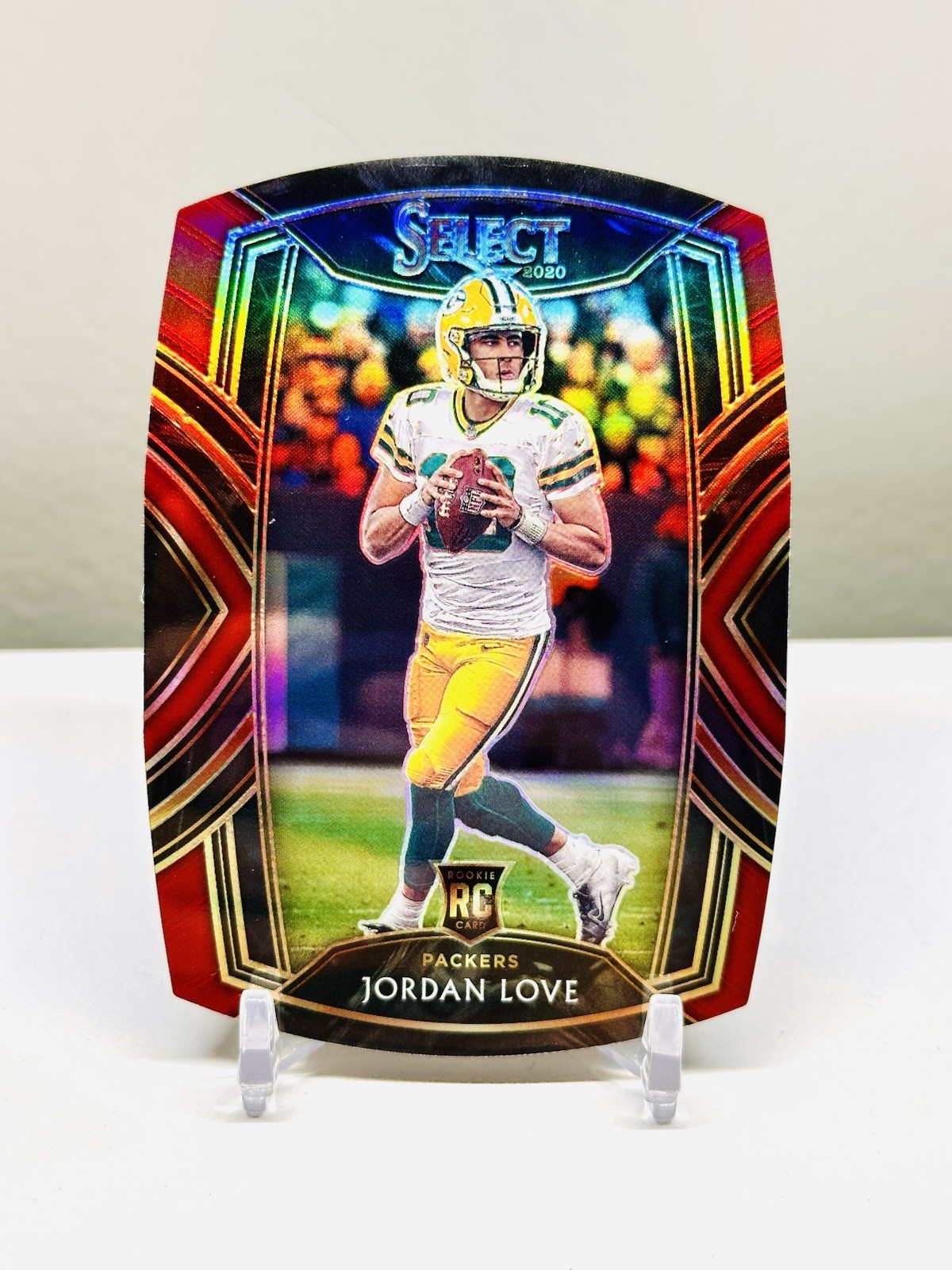 2020 Select Jordan Love RC Maroon Prizm Die Cut Rookie Club #247 Packers