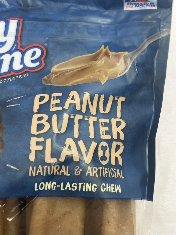 Golosinas Purina pequeñas y medianas para perros con masticables naturales de mantequilla de maní, bolsa Foto 2 de 4