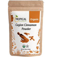 Canela De Ceilan Organica En Polvo 100 % Cruda De Sri Lanka 16 Oz Paquete