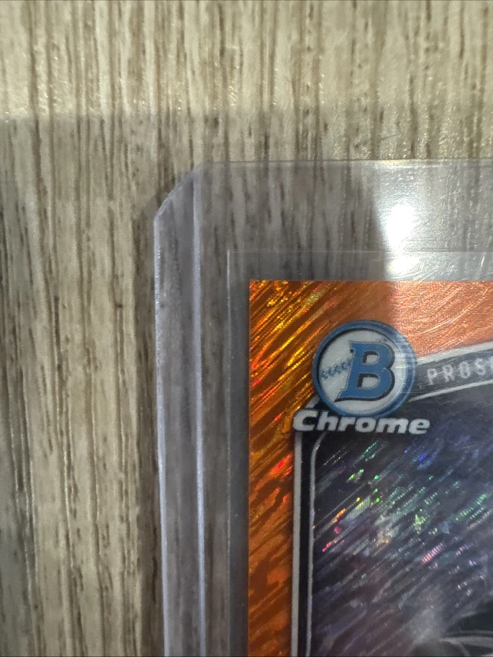 Refrator 2025 Bowman Chrome Thomas White #BCP-69 laranja cintilante /25 RC 1º - Imagem 3 de 4