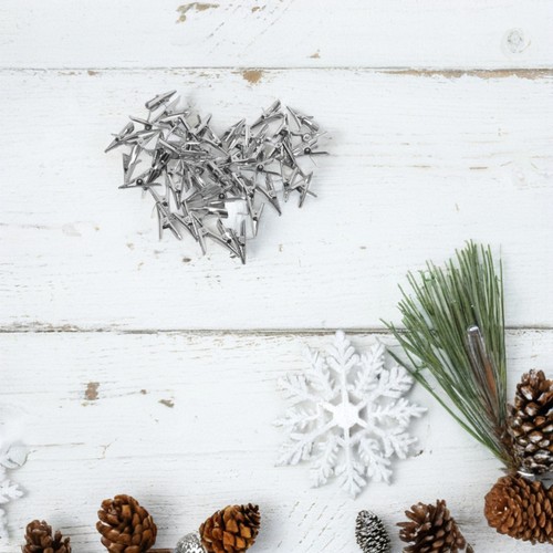 100 Stück Christbaumschmuck-Clips: Kugel-Blumendekoration, Fotohalter, - Bild 7 von 12