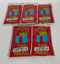 5x 2025 McDonald's Grinch Socks Christmas Adult Happy Meal Complete Set 1