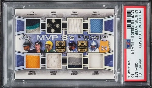 POP 1 2019 LEAF ITG PATCH /2 PSA 10 KEN GRIFFEY KOBE BRYANT LEBRON JAMES GRETZKY