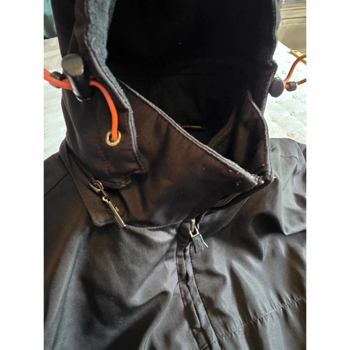 Weatherproof Garment Company Mens Black Fleece Lined Hooded Jacket Outdoor Coat image 8