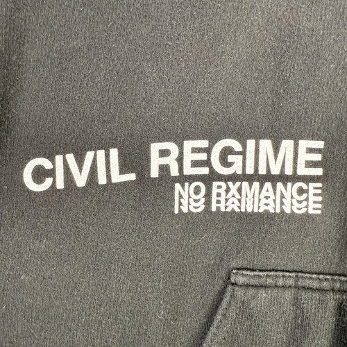 Felpa con cappuccio regime civile no remance cross rosa media nera floreale pullover streetwea - Foto 7 di 21