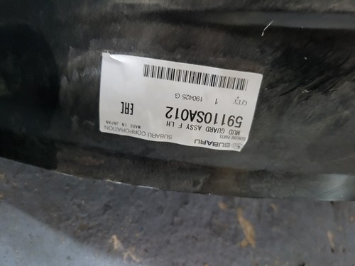GENUINE NEW SUBARU FORESTER  2002 - 08 LEFT FRONT SPLASH GUARD 59110SA012 - Picture 2 of 2