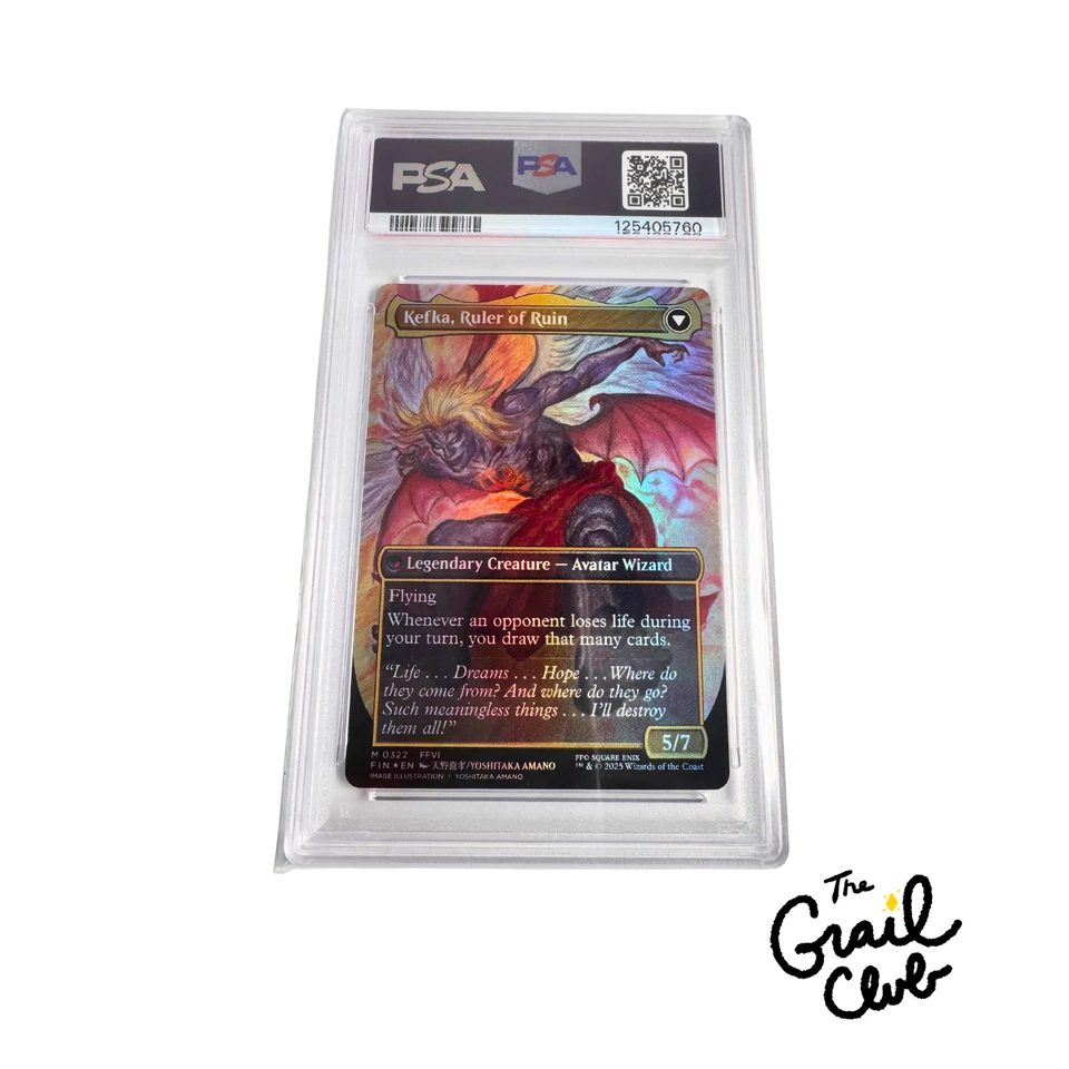 2025 MTG Final Fantasy Kefka's Tower Through The Ages Foil #0007 PSA 10 - Image 2 of 2