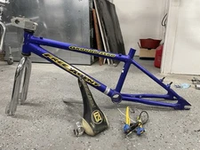 1998 Free Agent FA Ground Zero Frame/fork Stem Seat Clamp Brakes MidSchool BMX