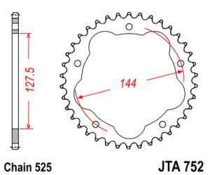 Couronne alu 39 dents ultra légère pour kit chaîne DUCATI 998 S