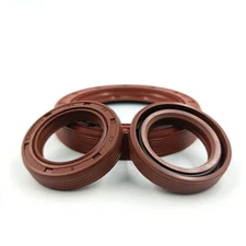FKM Oil Seals Rotary Shaft Seal TC Double Lip w/Spring Dust Grease Metric