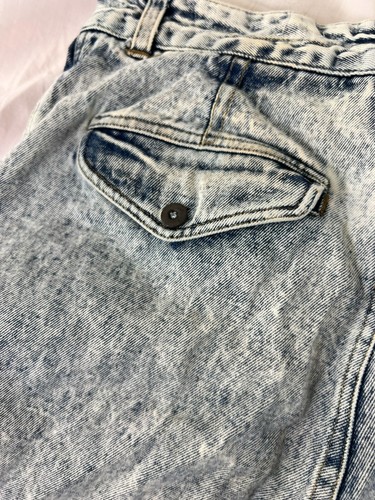 VINTAGE BUGLE BOY Naval Issue WIDE LEG JORTS DENIM BAGGY CARGO SHORTS Y2K SKATE - Picture 23 of 24