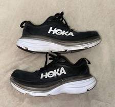 Size 7.5 - Hoka One One Bondi 8 Black White