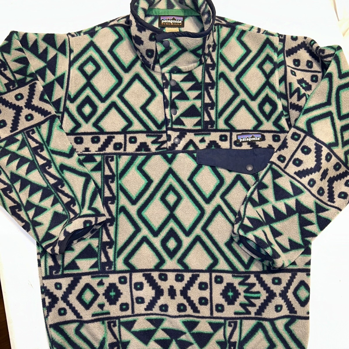 Synchilla Aztec Print Patagonia Native Print Fleece Vintage Patagonia Fleece Aztec