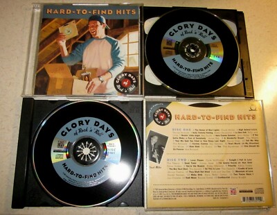 Very Nice 2 CD Set TIME LIFE Glory Days Of Rock n Roll Hard to Find Hits