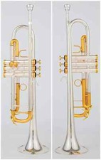 LT-180S 37 Bb Small Trumpet Silver Golden Key Music Instruments with case