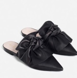 womens mules with bow