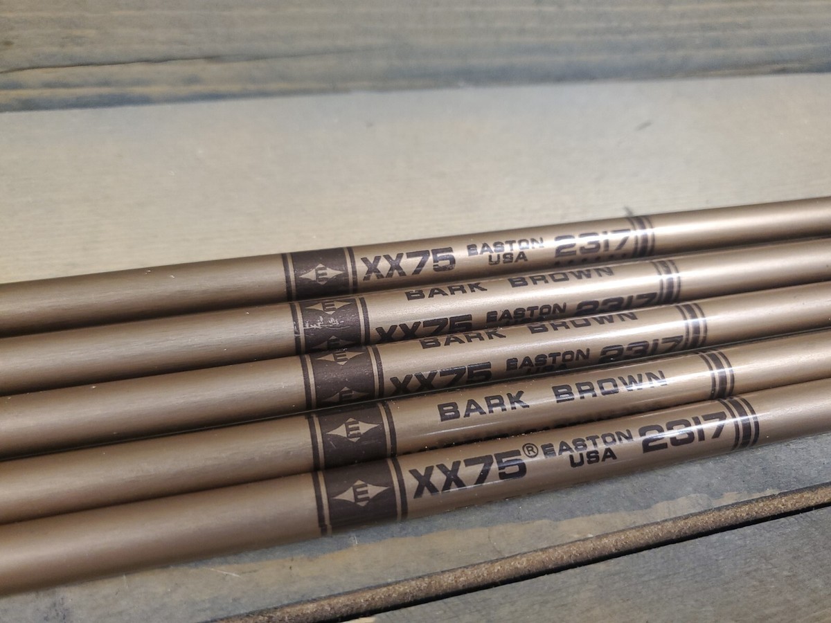 Easton XX75 Bark Brown 2317 Aluminum Arrows (5) | eBay