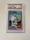 2017 TOPPS HERITAGE CHROME REFRACTOR ROOKIE CODY BELLINGER RC /568 PSA 9 MINT