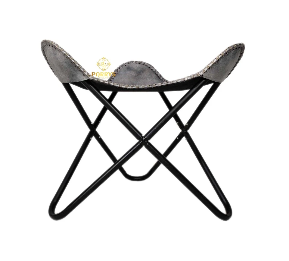 Openable Butterfly Ottoman Stool, Leather Relaxing Footrest Footstool PL2-202 - Image 2 of 4