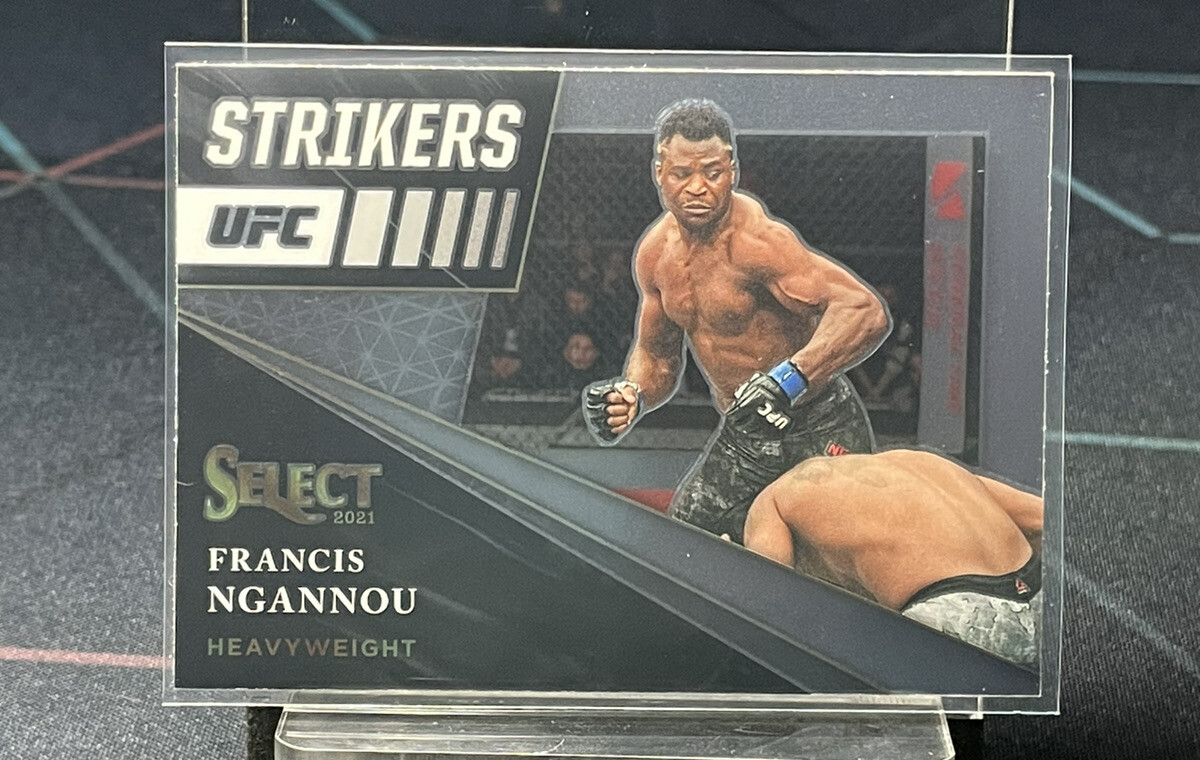 2021 Panini Select UFC Select Strikers Silver Prizm Francis Ngannou #2