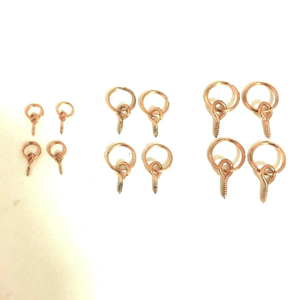 Anillos para ojos atornillados marco de fotos lienzo colgante de cobre pequeño/mediano y grande