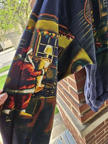 Vintage ART UNLIMITED Holiday Spirit Christmas Pullover Sweater All Over Graphic - Picture 3 of 6
