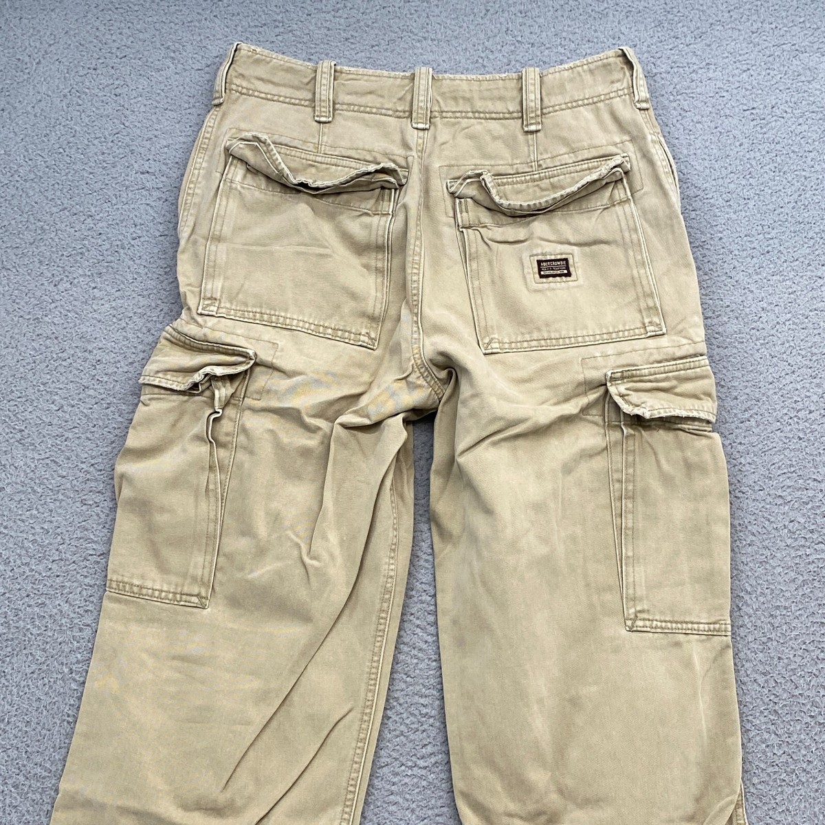 Abercrombie Cargo Pants Mens 30 Vintage Fatigues Y2K Baggy
