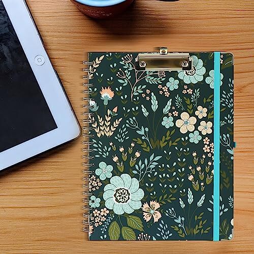 Clipboard Folio Spiral Folder Board5 Extra Folders with 10 Storage PocketsRef... - Picture 5 of 6