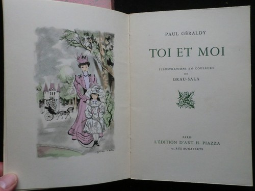 Ltd 3800; Paul Geraldy - Toi et Moi (1952-1st) Grau-Sala Illustrated, French - Imagen 4 de 11