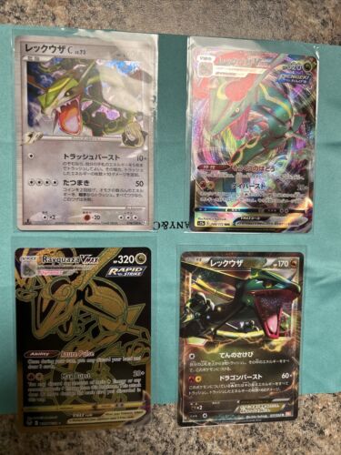 Pokémon Cards Rayquaza 4 Card Lot - Picture 1 of 24