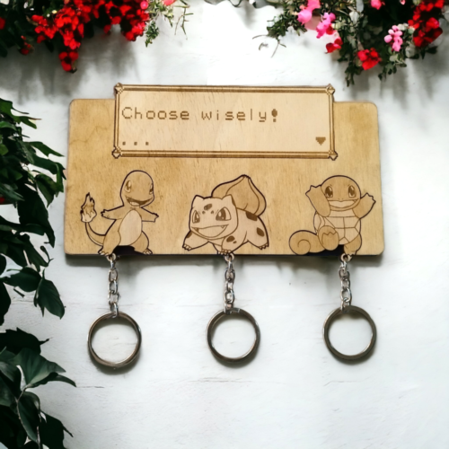 Pokemon Keychain Wall Mounted Key Holder - Geek Keyrings - Picture 1 of 8
