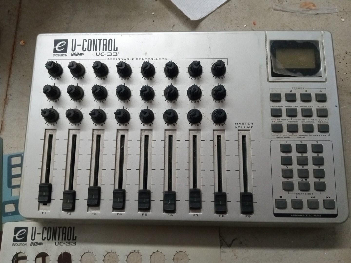 MAudio Evolution UCONTROL UC33 USB MIDI Control Surface / Controller Mixer eBay
