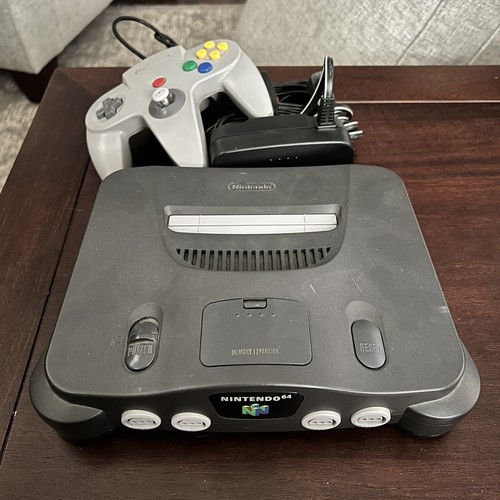 Nintendo 64 N64 Console System w/ OEM Gray Controller & Cables, Tested