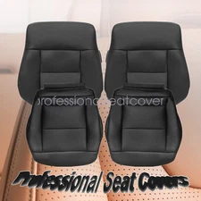 For 2010-2016 Mercedes-Benz E300 E350 Front Both Side Leather Seat Cover Black