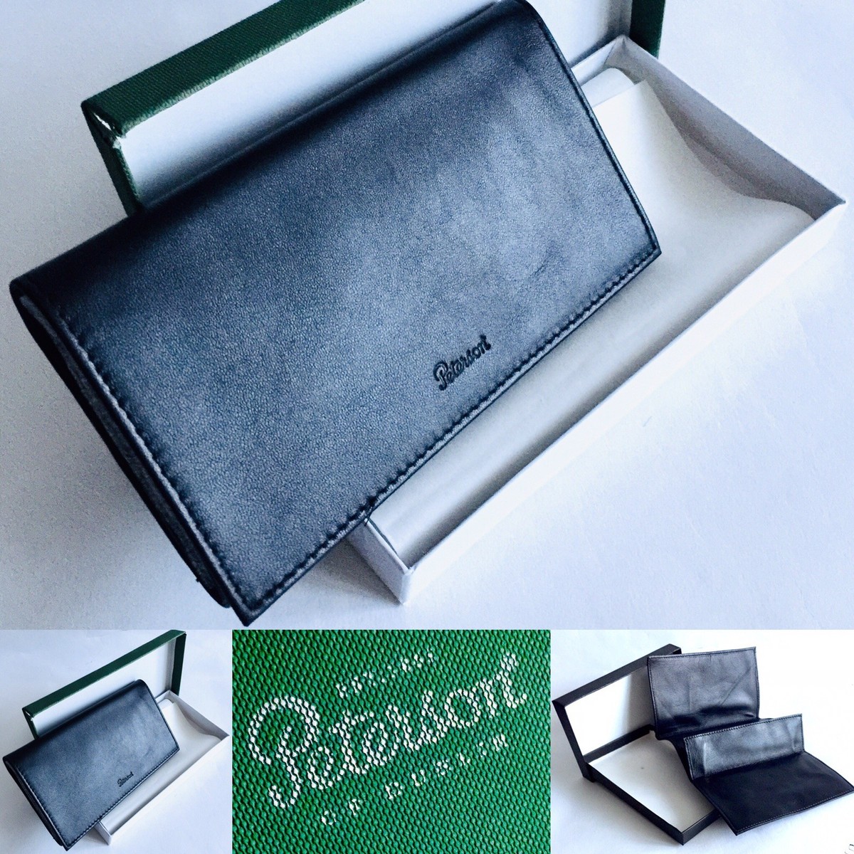 Superb New Boxed “Peterson” of Dublin Soft Calf Leather Tobacco Pouch /  Wallet