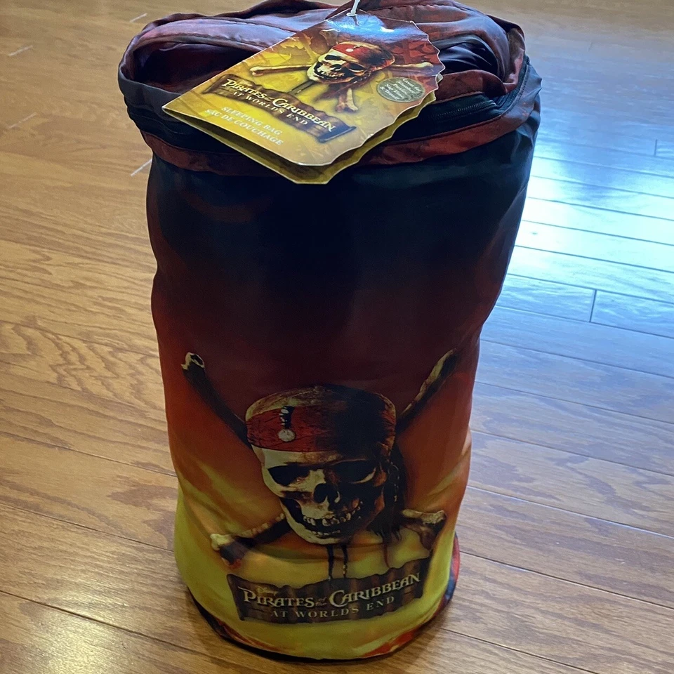 Disney Piratas del Caribe Saco de Dormir Niños Usado en Excelente Condición Camping Pijama Niño Niña Foto 2 de 4