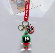 Marvin the Martian Themed 3D Rubber Keychain/Bag Charm/Backpack Clip