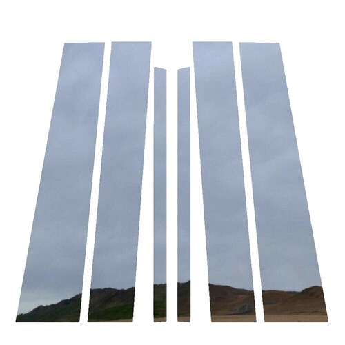 6PCS Fit For Nissan Armada 2005-2015 Silvery Pillar Posts Door Window Trim Cover - Picture 3 of 6