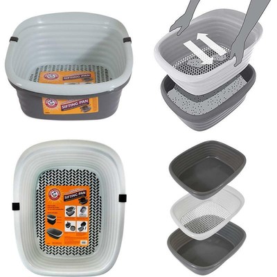 pet mate 42036 arm & hammer large sifting litter pan