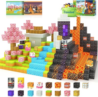 Magnetic Blocks-Magnetic Tiles Building Blocks Toddler Toy STEM Sensory Toy 3+