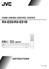 JVC RX-E51BB RX-E5SB Home Theater System Owners Instruction Manual Reprint