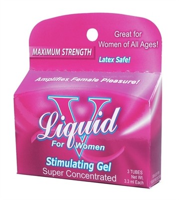 Liquid V for Women 3 Tube Box - Female Arousal Gel Enhancement Lube