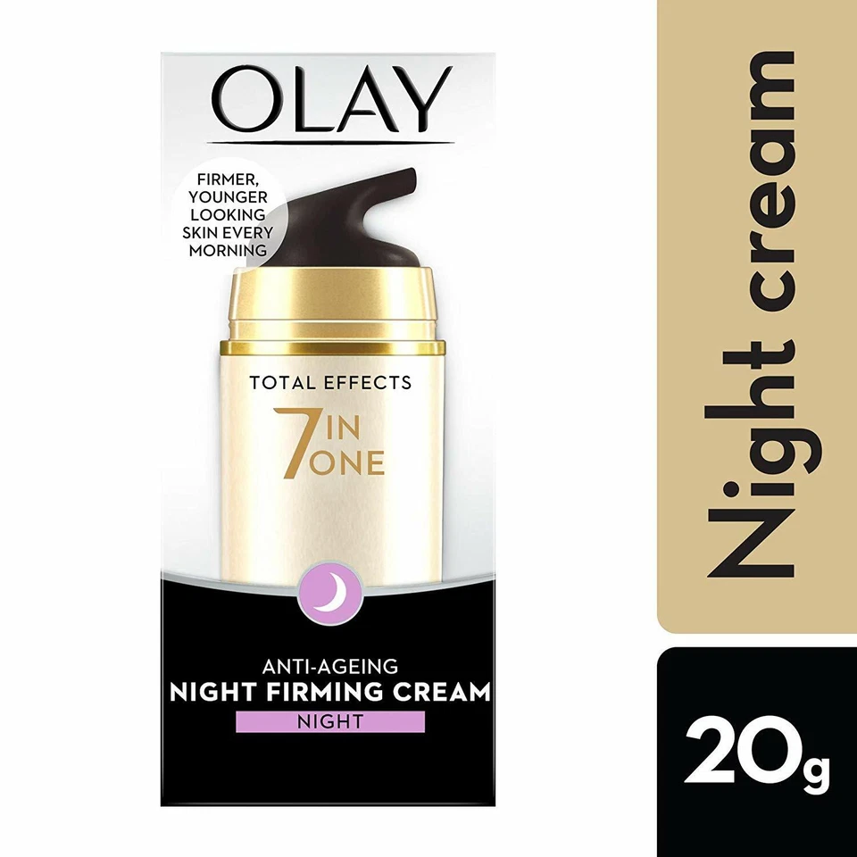 Olay Crema Reafirmante Noche Anti Envejecimiento 7 en 1, 20g Sin Aceite Toda la Piel Foto 4 de 4
