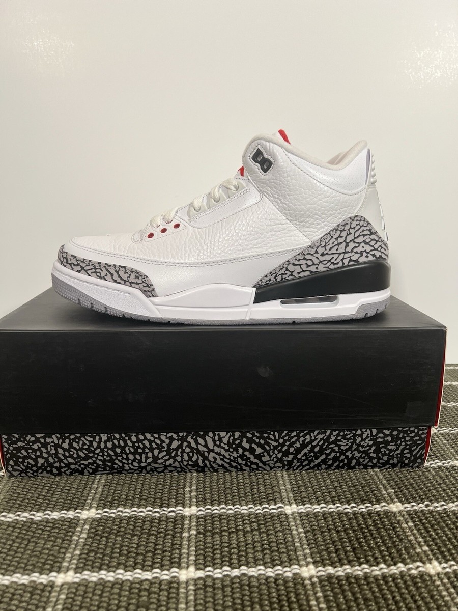 Size 9 - Jordan 3 Retro White Cement 2011 823233532076| eBay