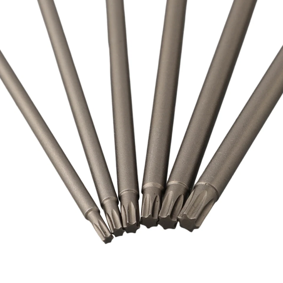 1/6pc 200mm Magnetic Torx Screwdriver Bit S2-Alloy Steel T15 T20 T25 T27 T30 - Image 2 of 4