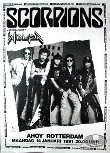 SCORPIONS 1991 TOUR CONCERT POSTER WINGER | eBay