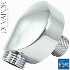 Chrome Shower Elbow Outlet Hose connector Wall outlet Valve hose connector