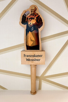 NEW Franziskaner Weissbier Hefe Weiss Monk Beer Bar Tap Handle 13.5 