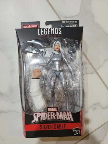 HASBRO Marvel Legends PLATA SABLE SPIDERMAN Kingpin BAF SELLADO SIN ABRIR